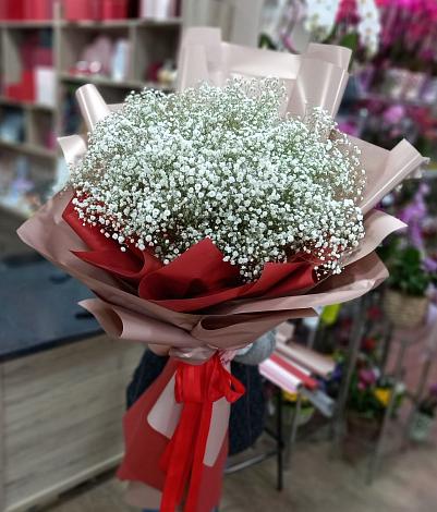 Букет цветов из: Гипсофила в Байкальске