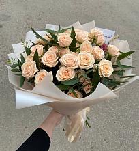 Букет Кремовые розы Латте в Байкальске